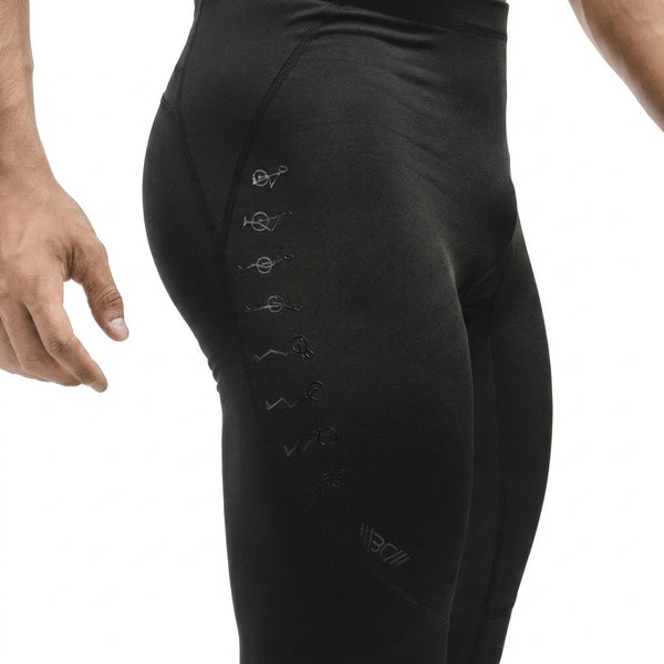 Men’s Compression Pants X-Edition on a white background - Warm Body Cold Mind