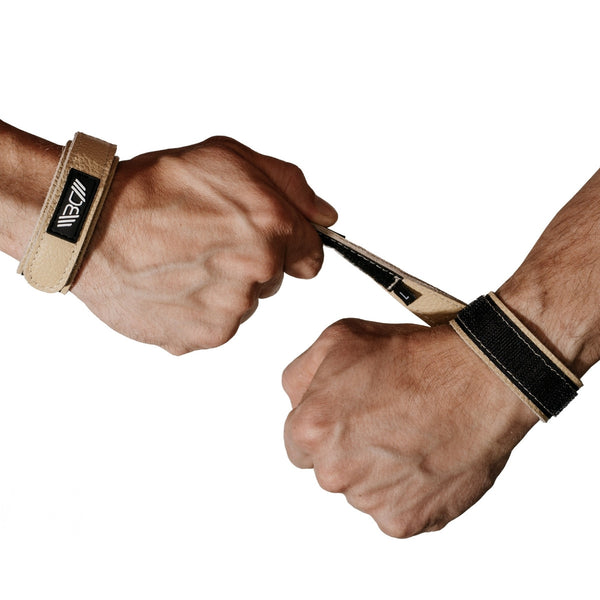 Leather Wrist Wraps Basic Beige