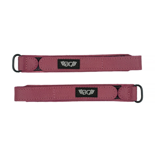 Leather Wrist Wraps Basic Pink - Warm Body Cold Mind