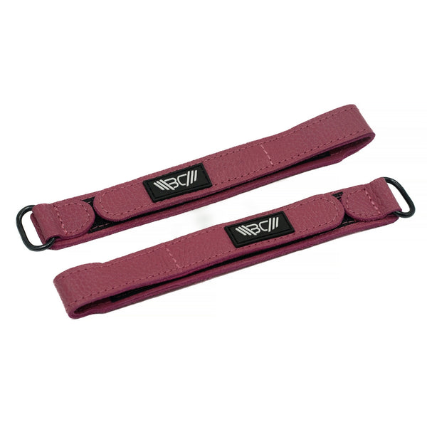 Leather Wrist Wraps Basic Pink - Warm Body Cold Mind