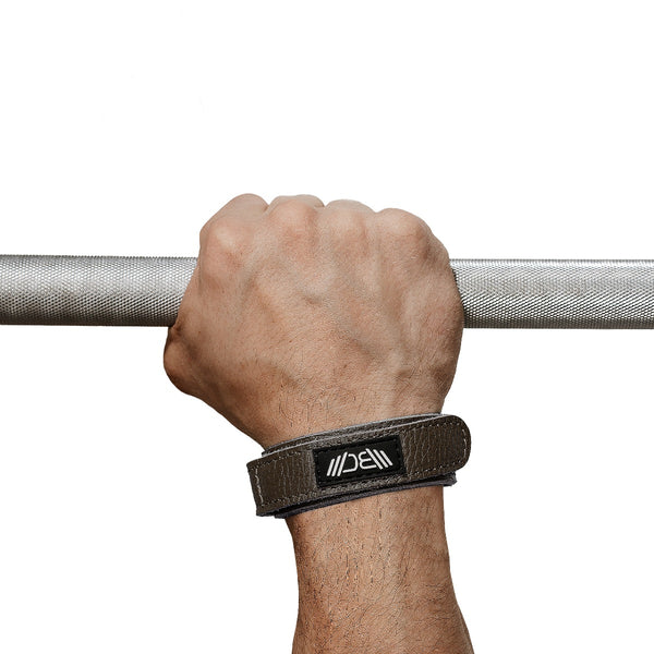 Muñequeras de Cuero Para Gym Marrón