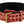 Leather Weightlifting Belt Red Skull