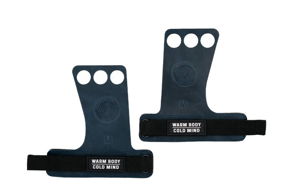 Leather Hand Grips PRO Navy