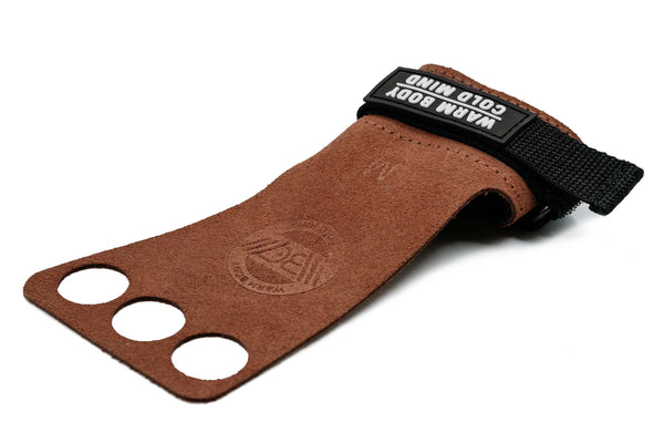 Leather Hand Grips Basic Orange