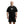 Cotton black T-Shirt Lift Off on lifter (front view) - Warm Body Cold Mind