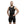 Black WEIGHTLIFTING COMPRESSION SINGLET S-4 on athlete (front view) – Warm Body Cold Mind