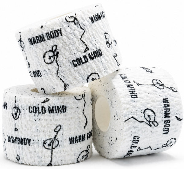 Weightlifting Thumb Tape White Color, 3 per pack - Warm Body Cold Mind